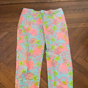 Lily Pulitzer Elephant Pants. Size 6
